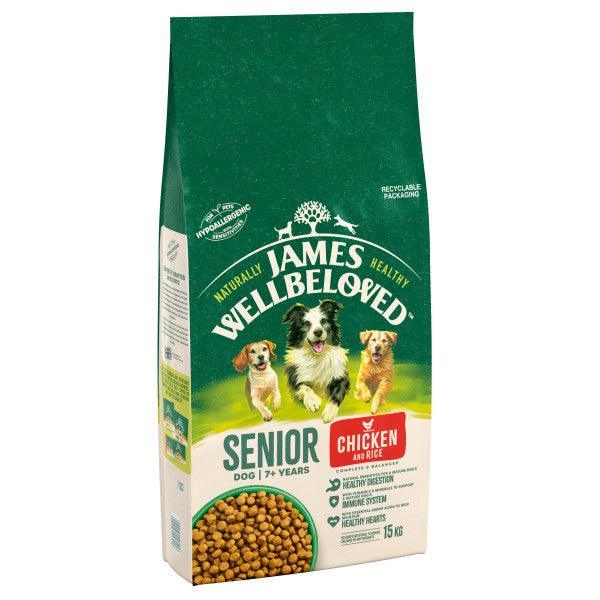 James Wellbeloved Senior Chicken & Rice Dry Dog Food 2kg
