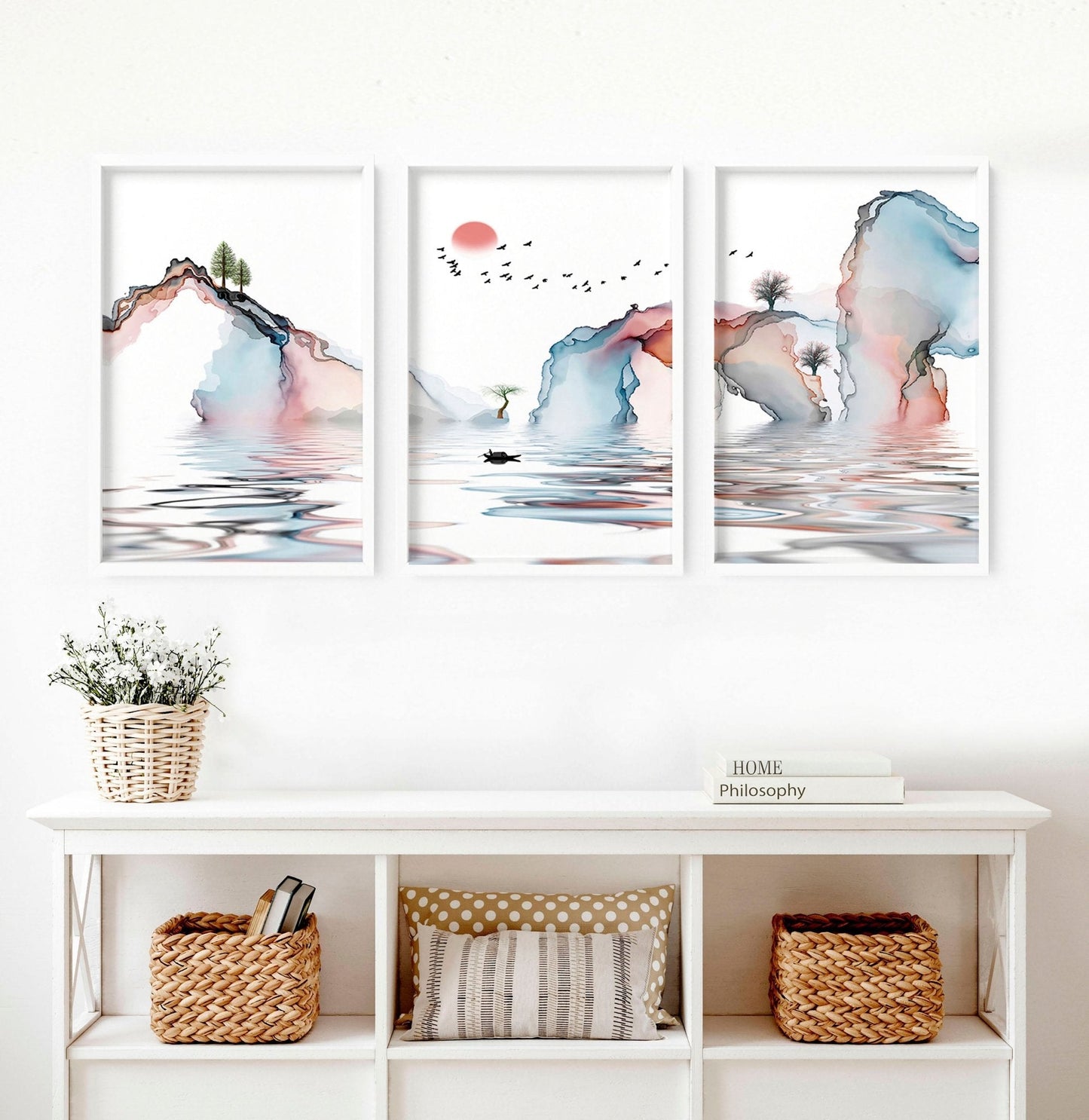 Japan print | set of 3 framed wall art prints
