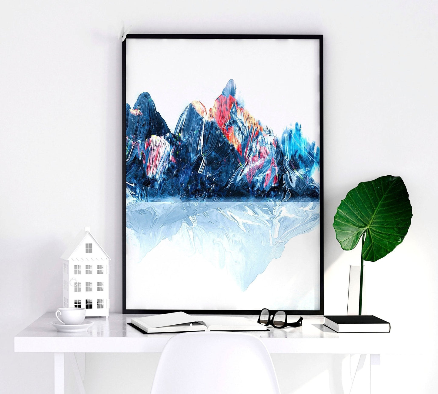 Framed wall art for living room | set of 3 Japanese wall art prints