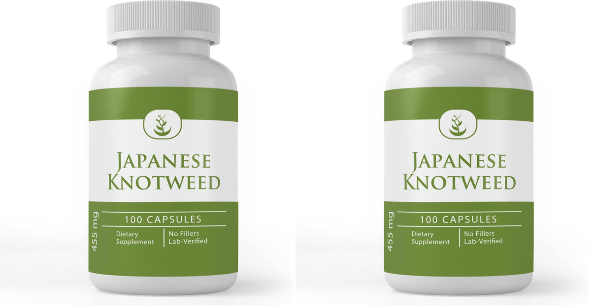 Pure Original Japanese Knotweed Capsules – 100 Count, Pack of 2 | Lab Verified, No Additives