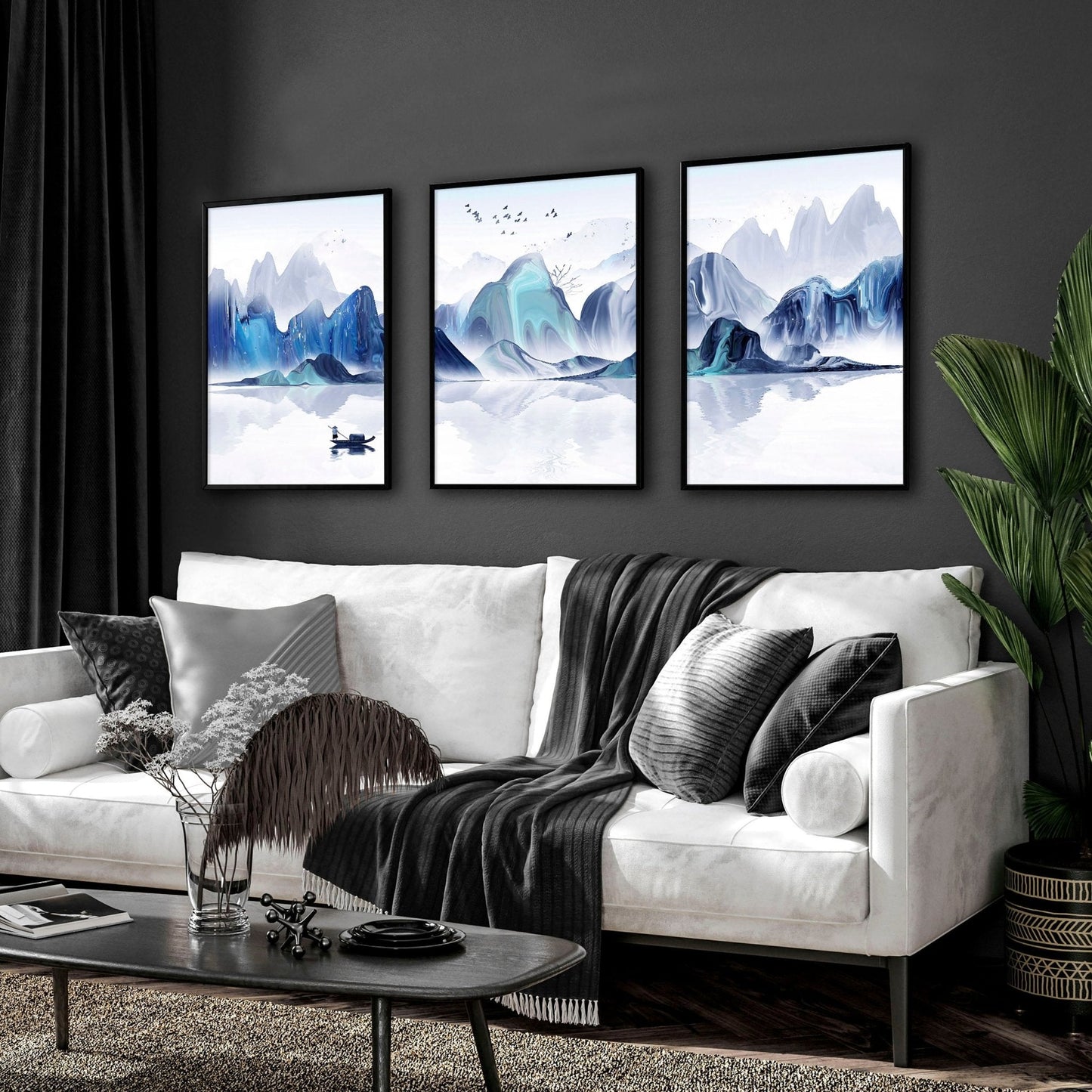 Japan landscape art | set of 3 wall art prints