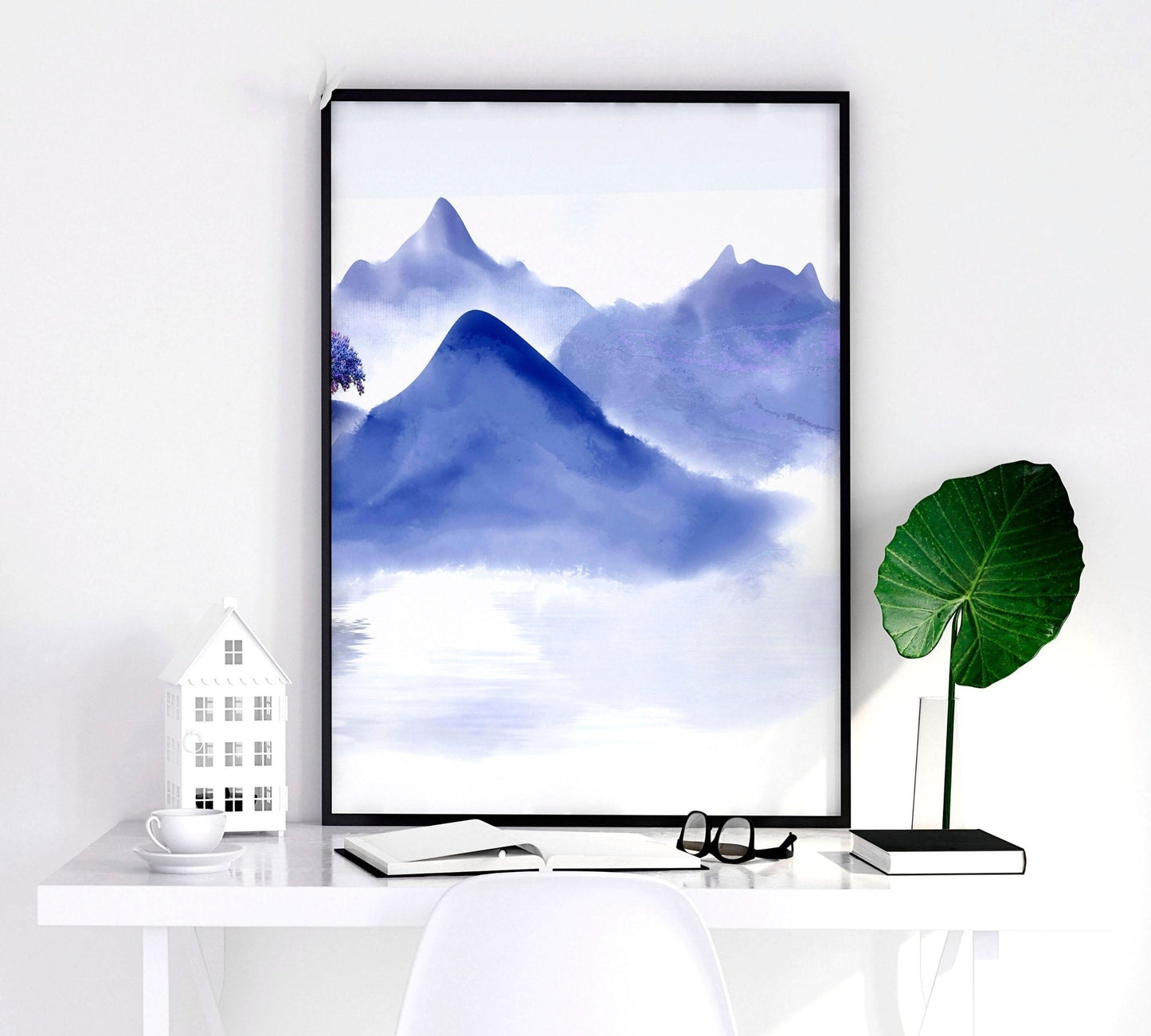 Wall pictures for living room | set of 3 Japanese wall art