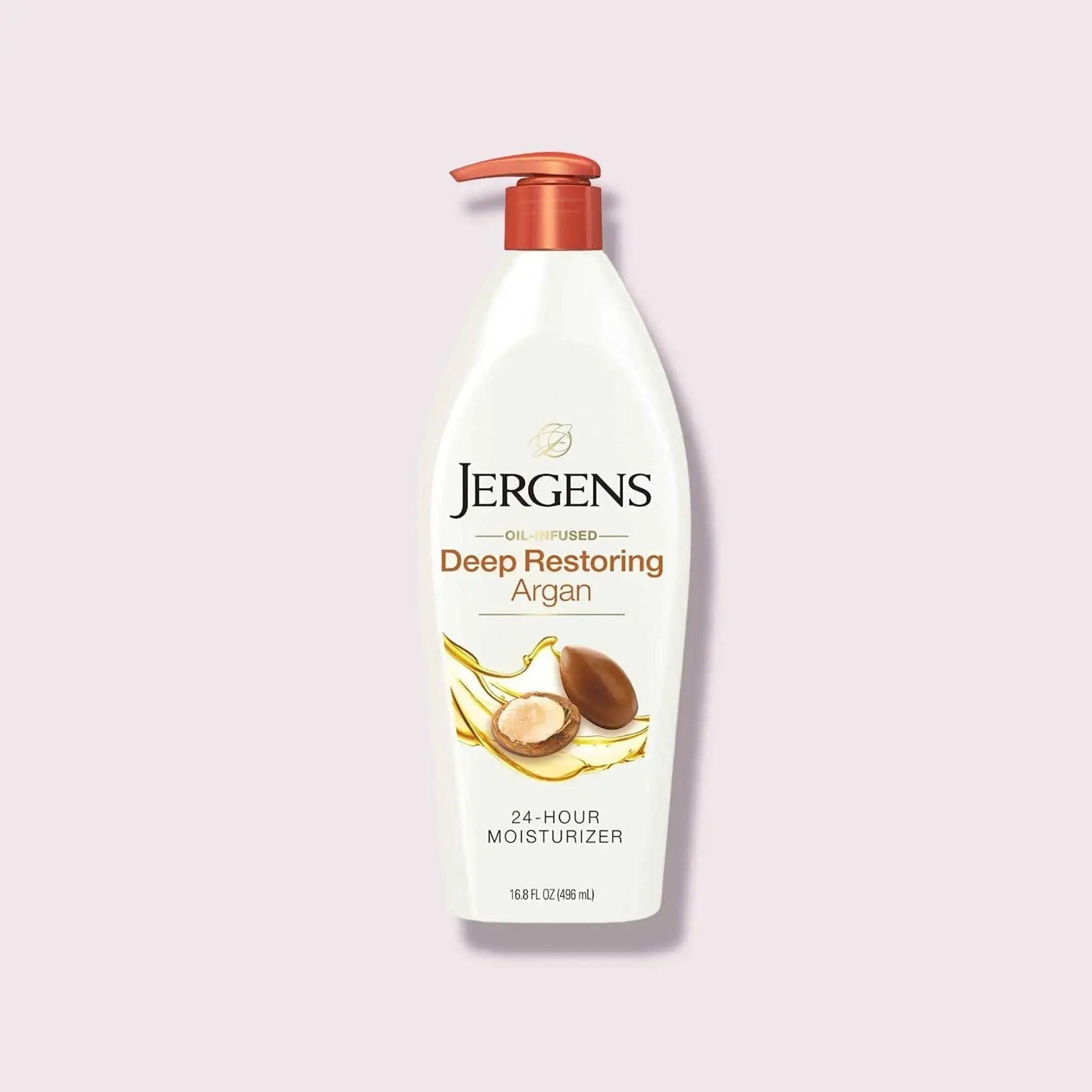 Jergens Deep Restoring Argan Oil Moisturizer, Soothing Body 16.8 oz