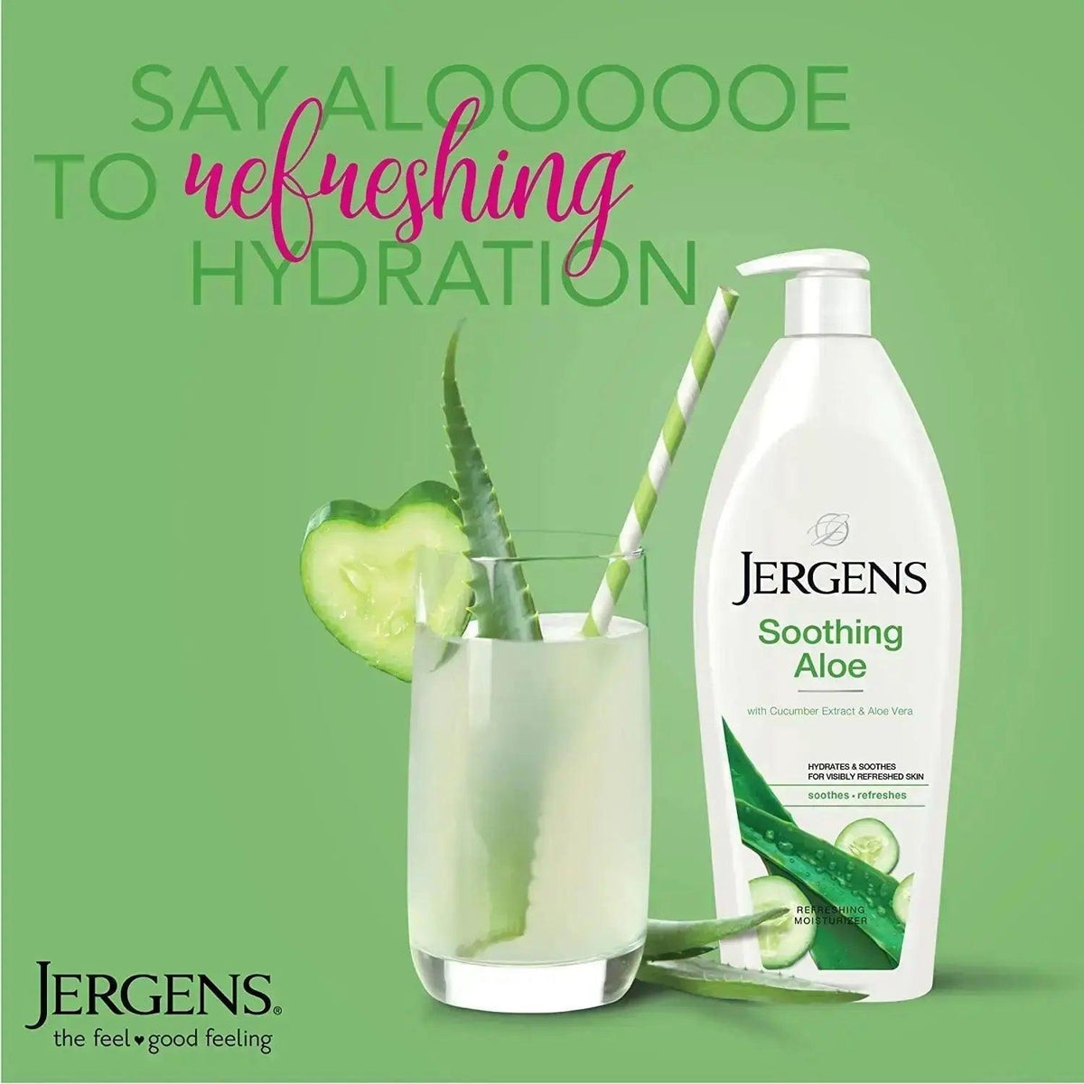 JERGENS Soothing Aloe Refreshing Moisturizer 21oz
