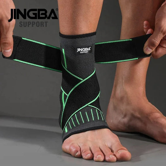 Adjustable Ankle Support Compression Sleeve with Strap for Sports and Recovery