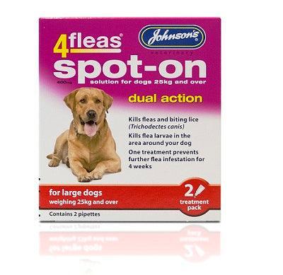 JVP 4Fleas Spot-On Large Dog 2 pipettes - Case of 6