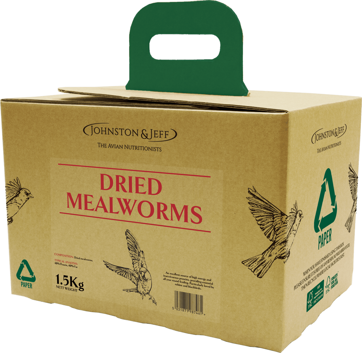 Johnston & Jeff Mealworms in EcoBox 1.5kg