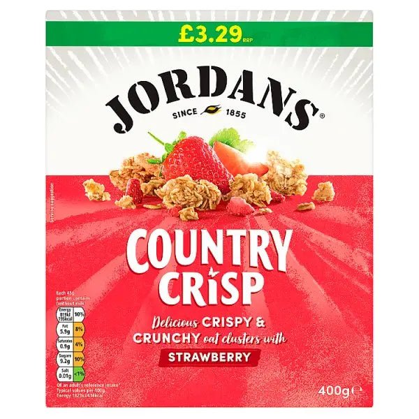 Jordans Country Crisp Strawberry 400g (Case of 6)