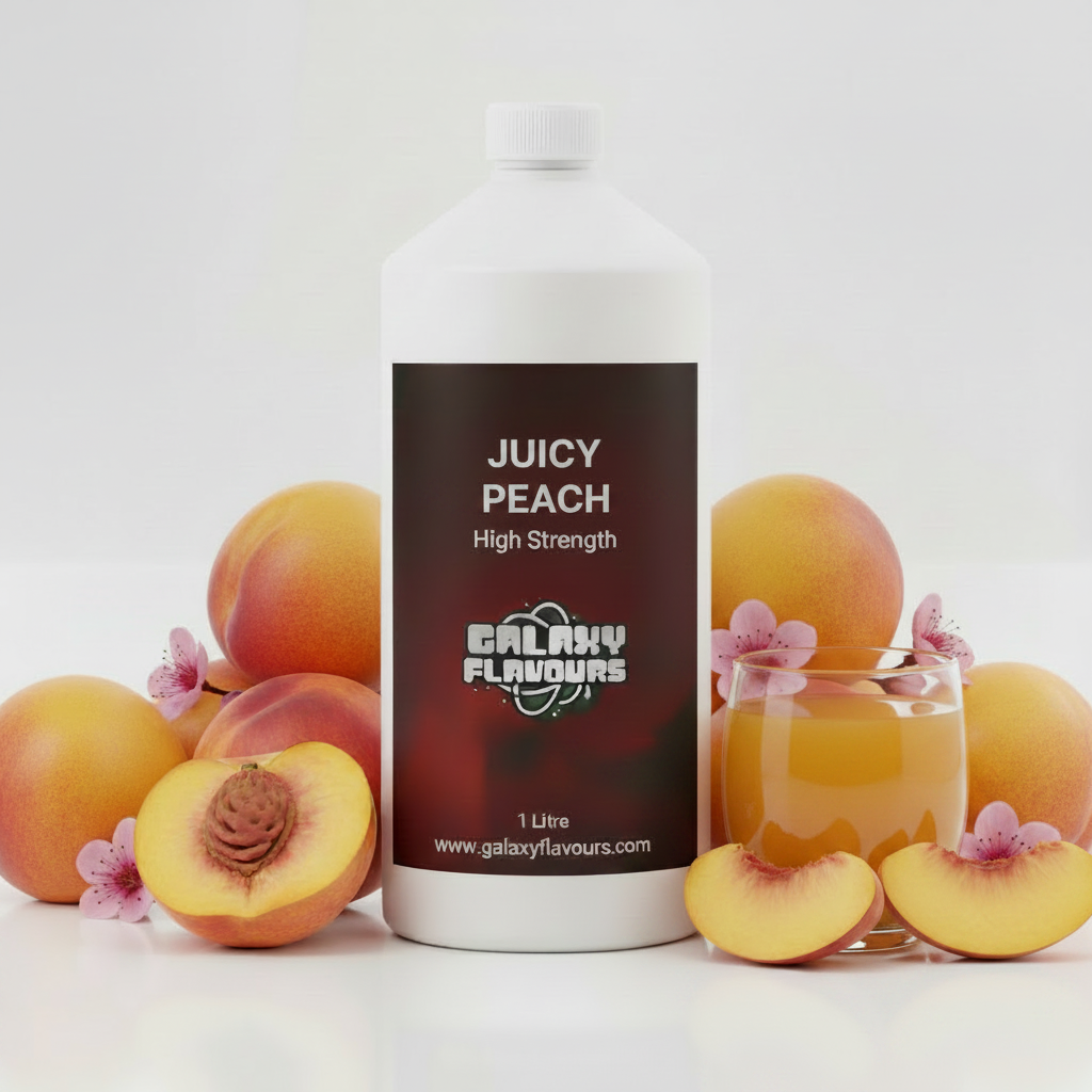 Juicy Peach Food Flavouring - Professional High Strength - 1 Litre