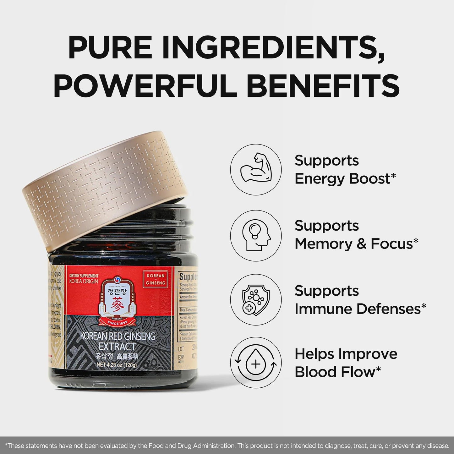JUNG KWAN JANG Korean Red Ginseng Extract – Extra Strength, Energy & Focus