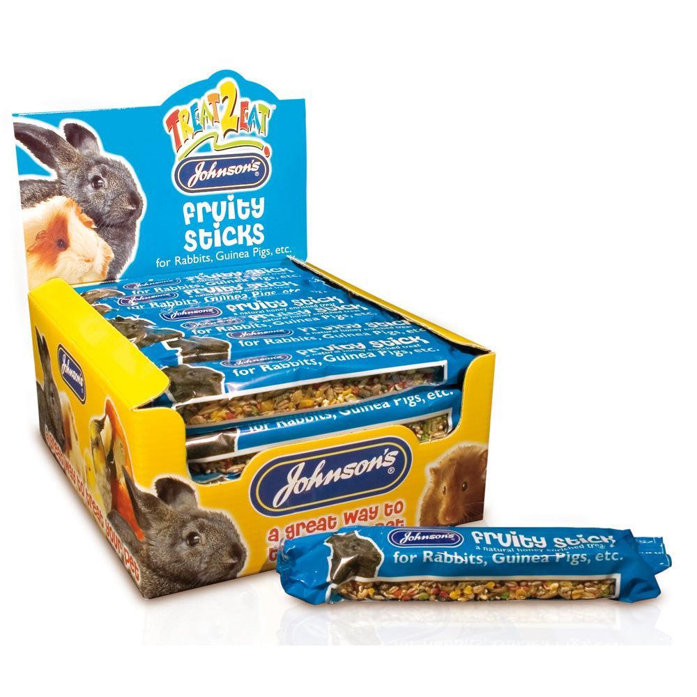 JVP Rabbit and Guinea Fruity Sticks - Case of 28