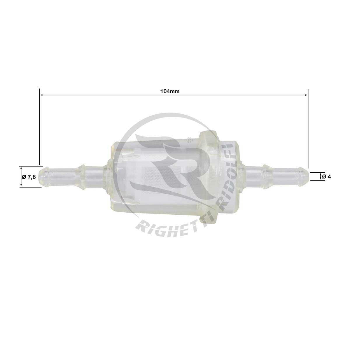 Large Clear Inline Fuel Filter