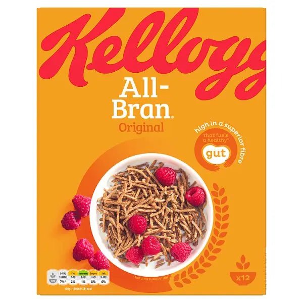 Kellogg's All-Bran Original Breakfast Cereal 500g (Case of 6)