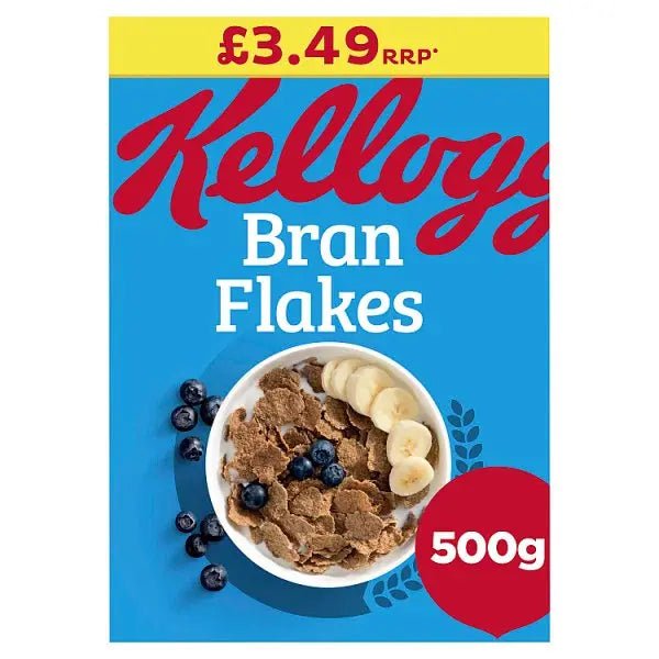 Kellogg's Bran Flakes Breakfast Cereal 6x500g (Case of 6)