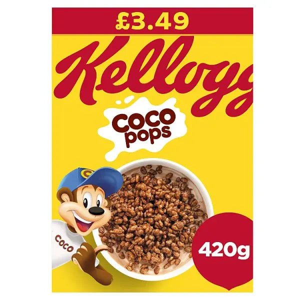 Kellogg's Coco Pops Breakfast Cereal 6 x 420g (Case of 6)