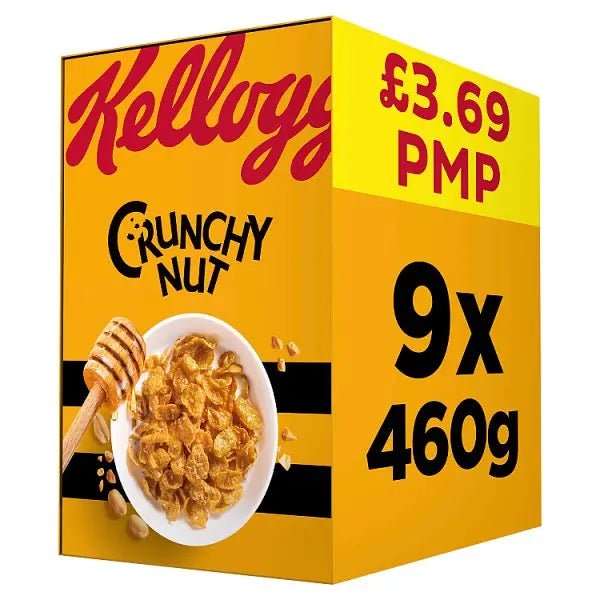 Kellogg's Crunchy Nut Breakfast Cereal 9x460g (Case of 9)