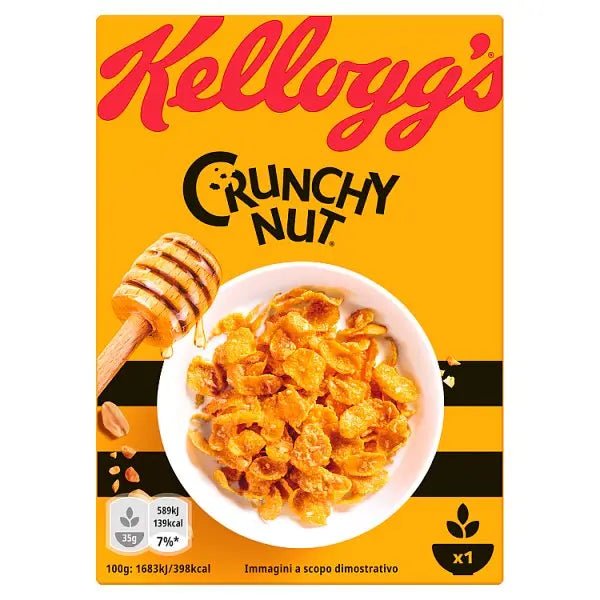 Kellogg's Crunchy Nut Breakfast Cereal Portion Pack 40 x 35g (Case of 40)