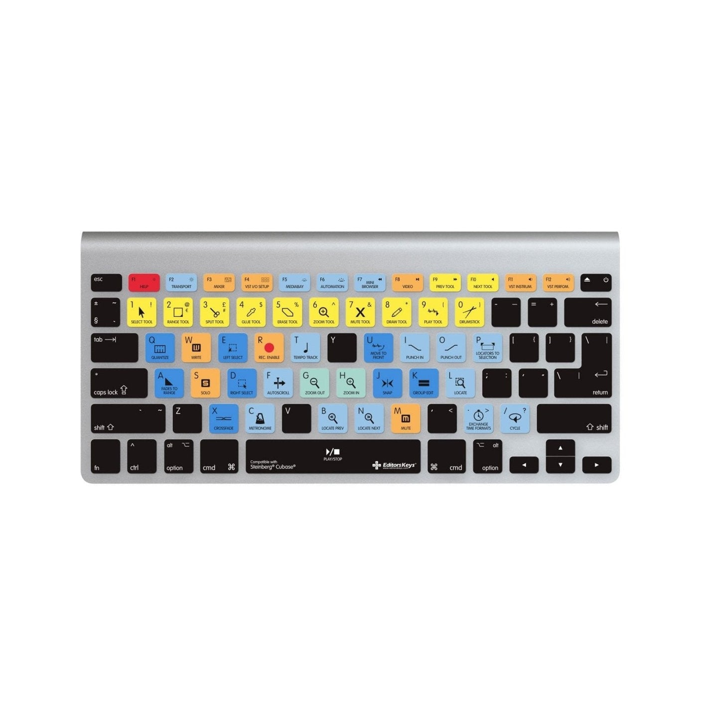 Keyboard Cover designed for Steinberg’s Cubase | for MacBook and iMac