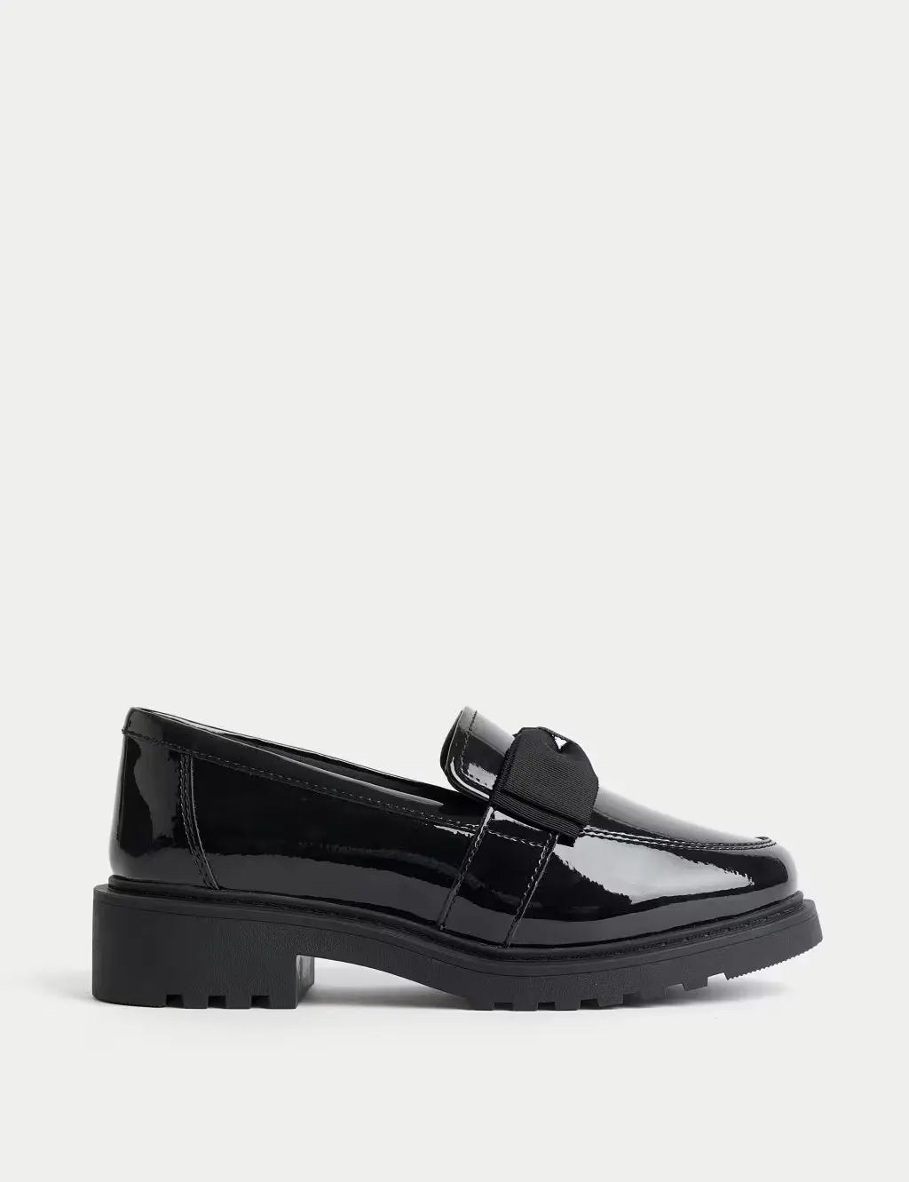 Kids' Chunky Loafer Leather School Shoes (2½ Large - 7 Large)