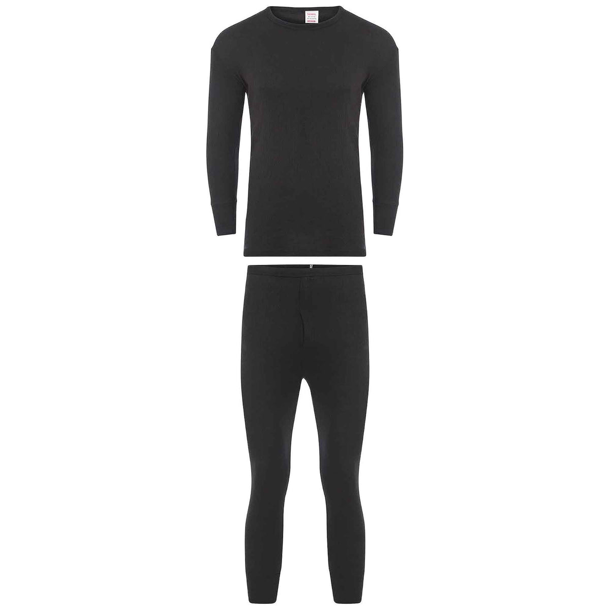 Heatwave Thermalwear Boys Winter Thermal Long Sleeve Top And Pants Set Charcoal Black Brushed Base Layer Warmth