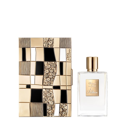 By Kilian Woman In Gold Eau de Parfum 50ml Refillable Spray + Clutch