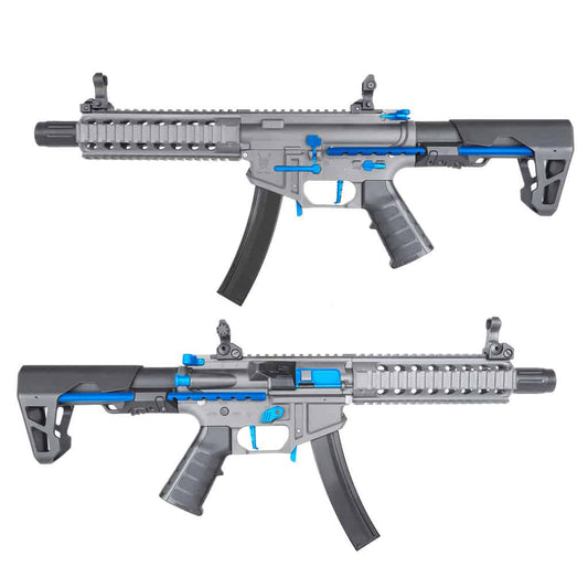 King Arms PDW 9mm SBR Long - Grey & Blue (Limited Edition)
