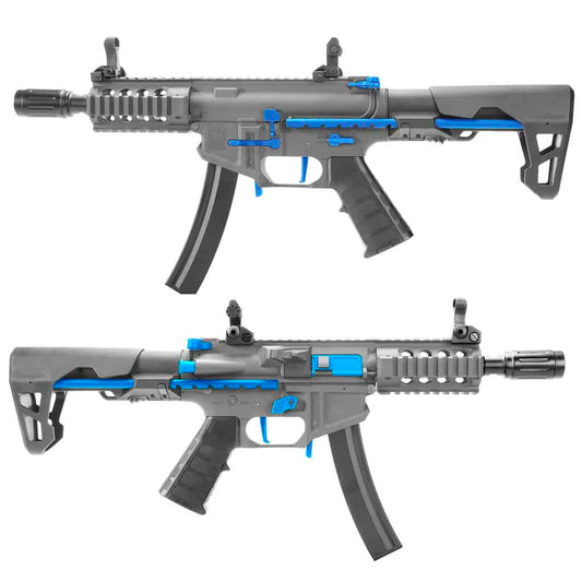 King Arms PDW 9mm SBR Shorty - Grey & Blue (Limited Edition)