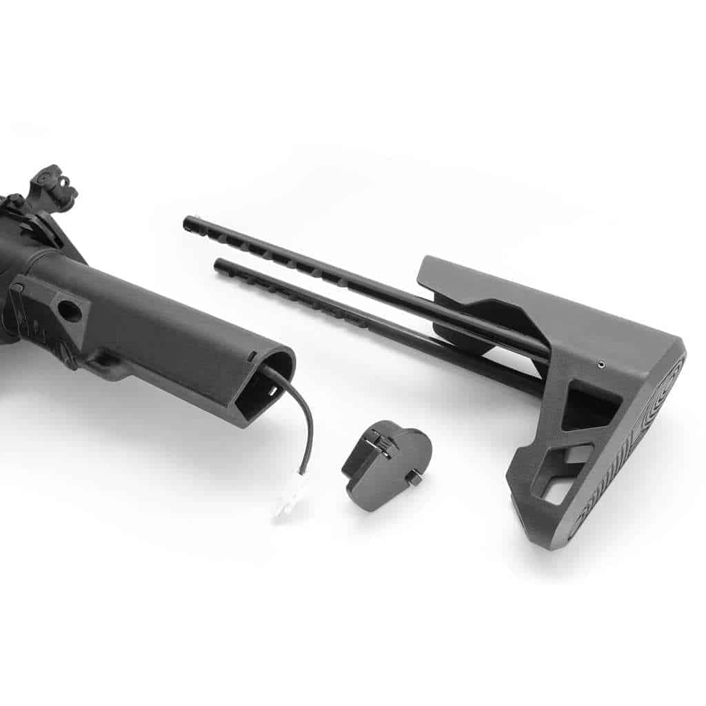 King Arms PDW 9mm SBR Shorty - Grey & Red (Limited Edition)