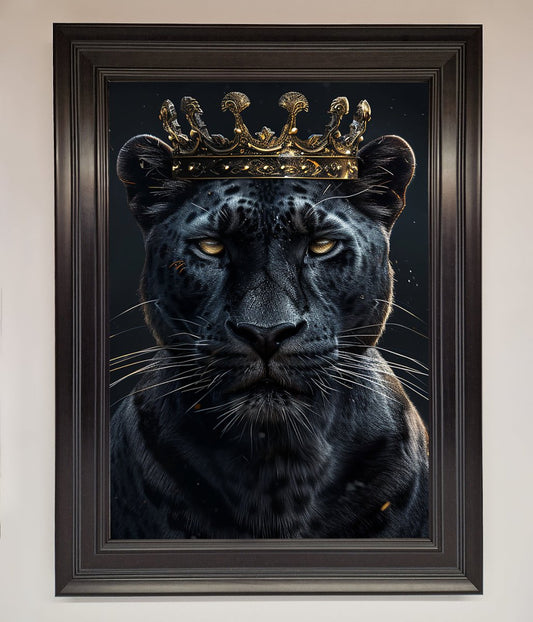 King Panther Framed Wall Art