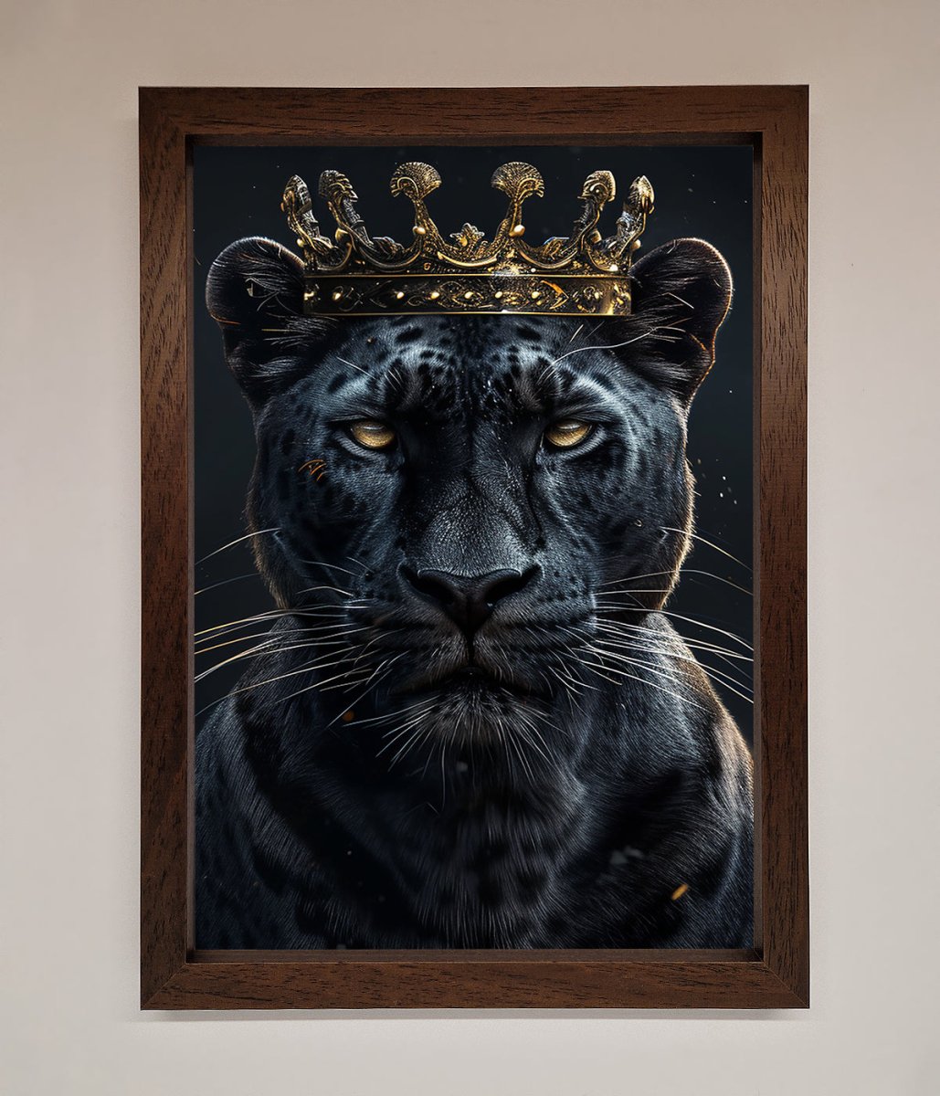 King Panther Framed Wall Art