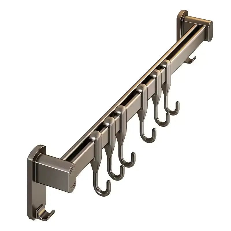 Kitchen Hook Punch-free Hanging Rod Spovel Hanger Row Hook Multifunctional Wall-mounted Storage Knife Holder