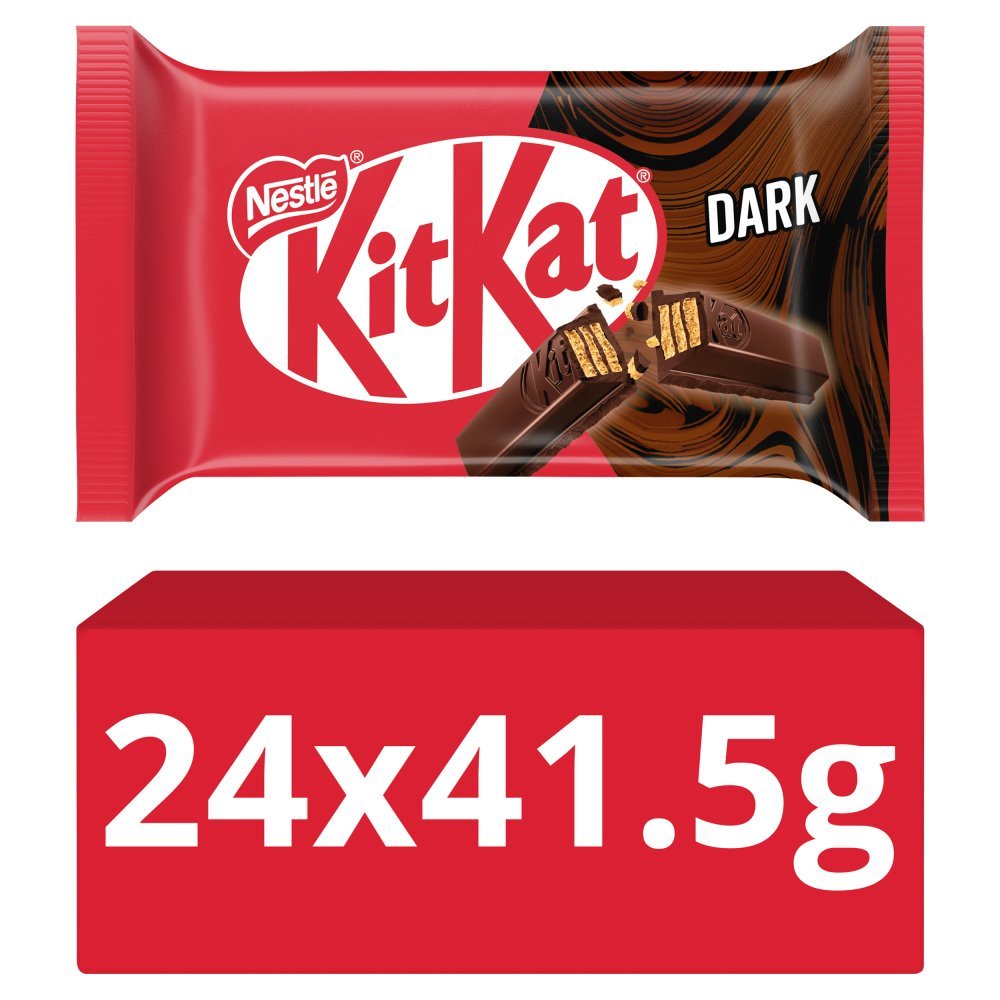 KitKat 4 Finger Dark Chocolate Bar 41.5g (Box of 24)