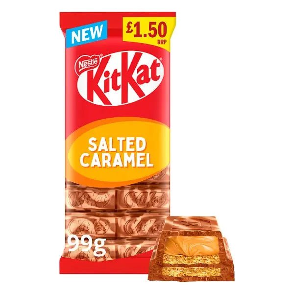 KitKat Salted Caramel Chocolate Sharing Bar 99g (Case of 15)