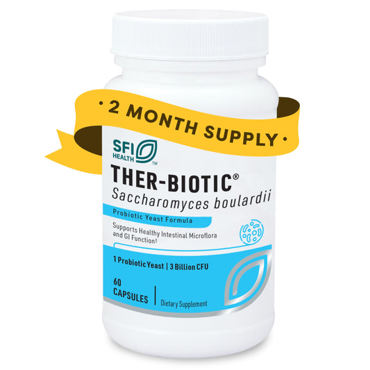 SFI Health Klaire Labs Ther-Biotic S. boulardii Probiotics – Digestive & Immune Support (60 Capsules)