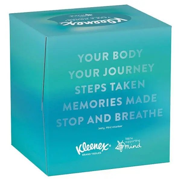 Kleenex Supporting Mind - Single Cube Tissue Box (Case of 12)