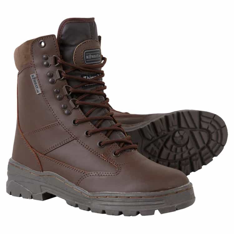 Kombat UK Leather Patrol Boot 8" - Brown