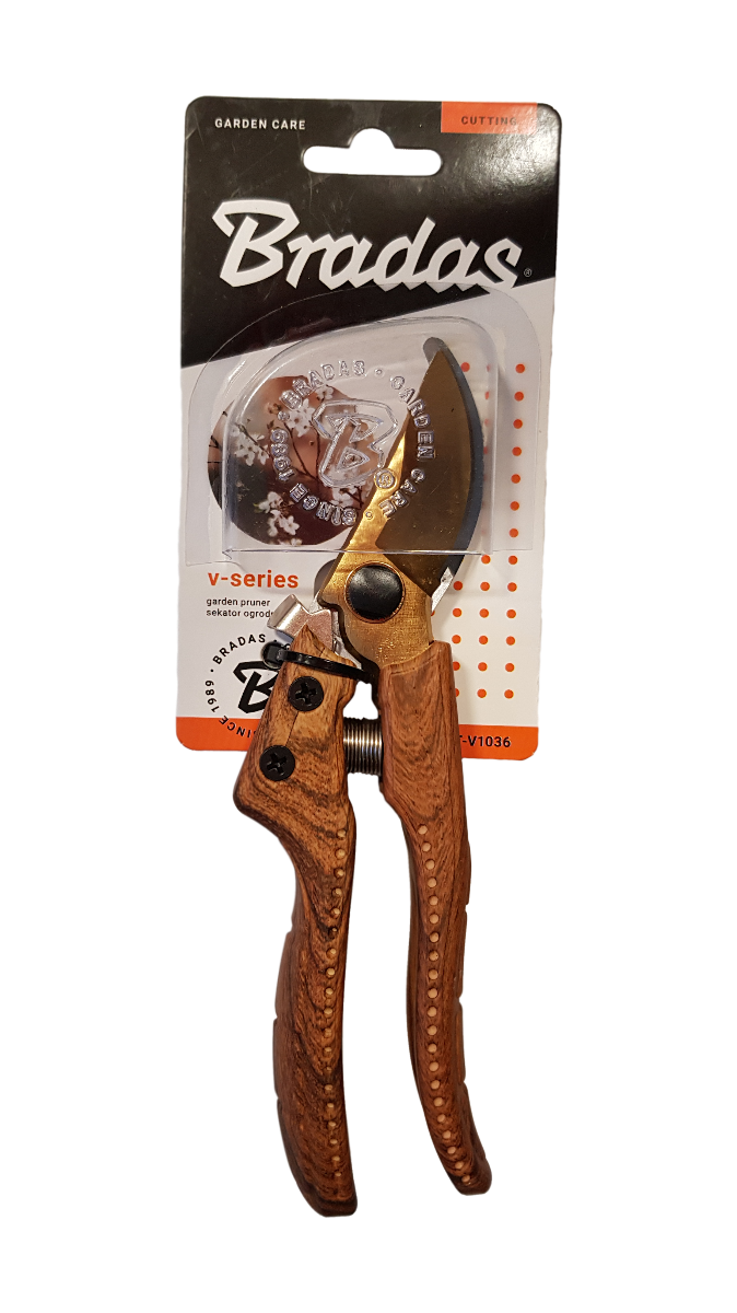 Bypass Steel V-Series Garden Pruning Shears Landscape Fabric Home and Garden Use