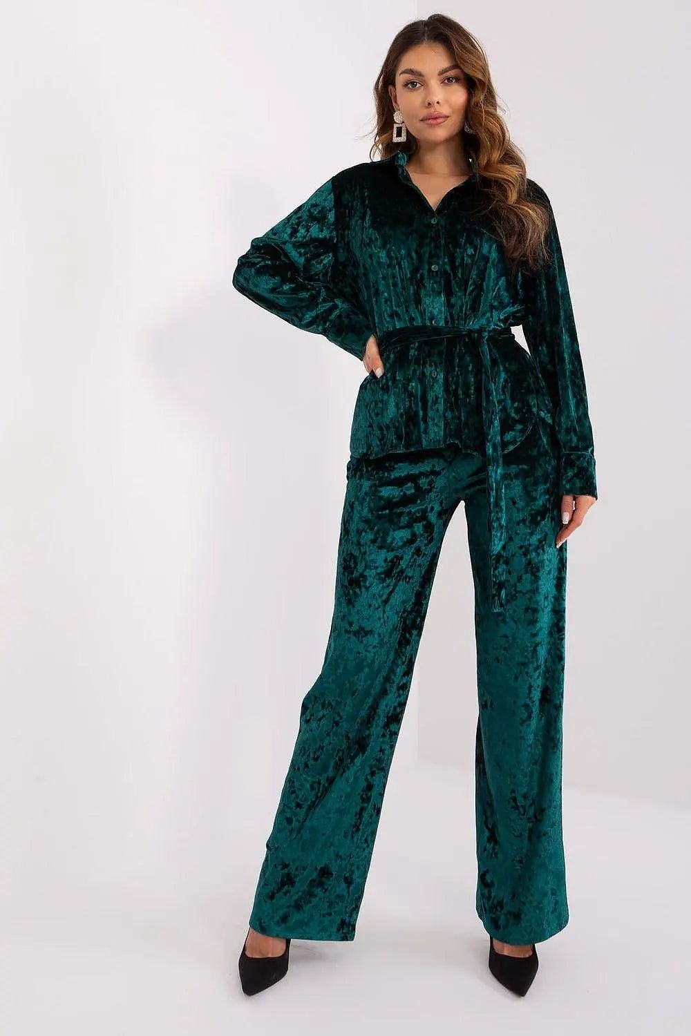 Lakerta velour shirt with pants