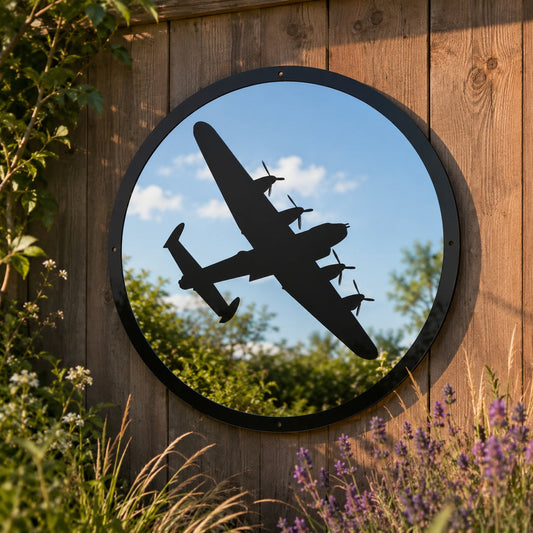Lancaster Bomber Garden Mirror