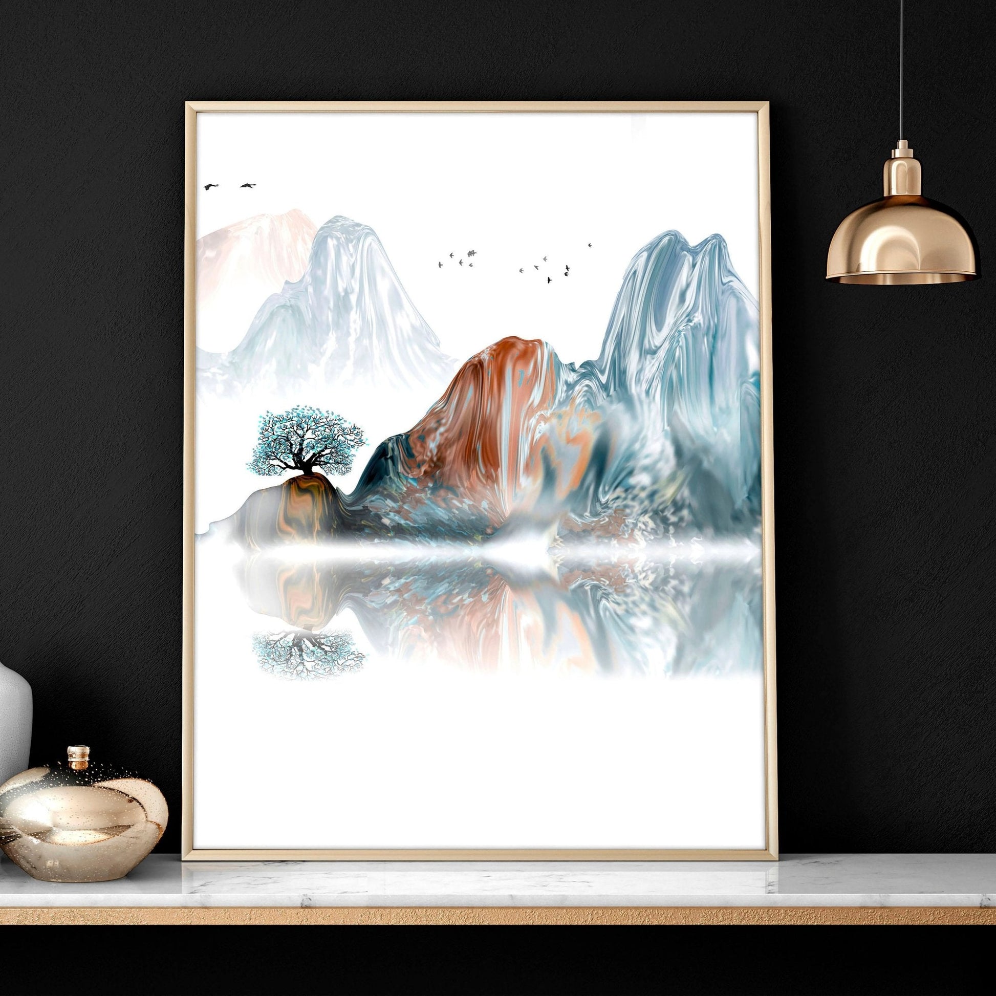 Landscape art | set of 3 wall art prints for office
