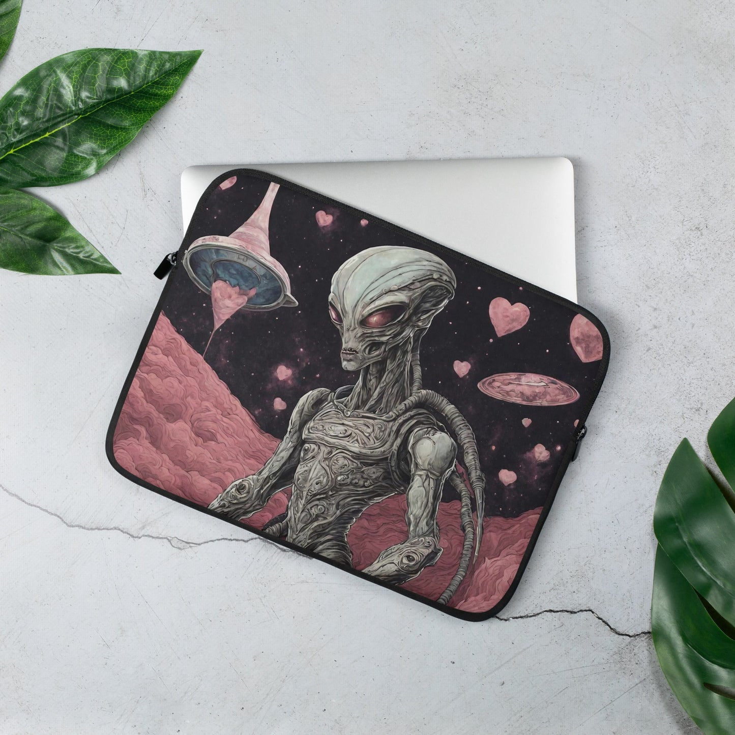 Alien Landscape Laptop Sleeve | AI-Designed Protection for 13″ & 15″ Laptops