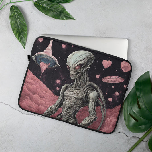 Alien Landscape Laptop Sleeve | AI-Designed Protection for 13″ & 15″ Laptops
