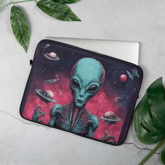 Alien Landscape Laptop Sleeve | AI-Designed Protection for 13″ & 15″ Laptops