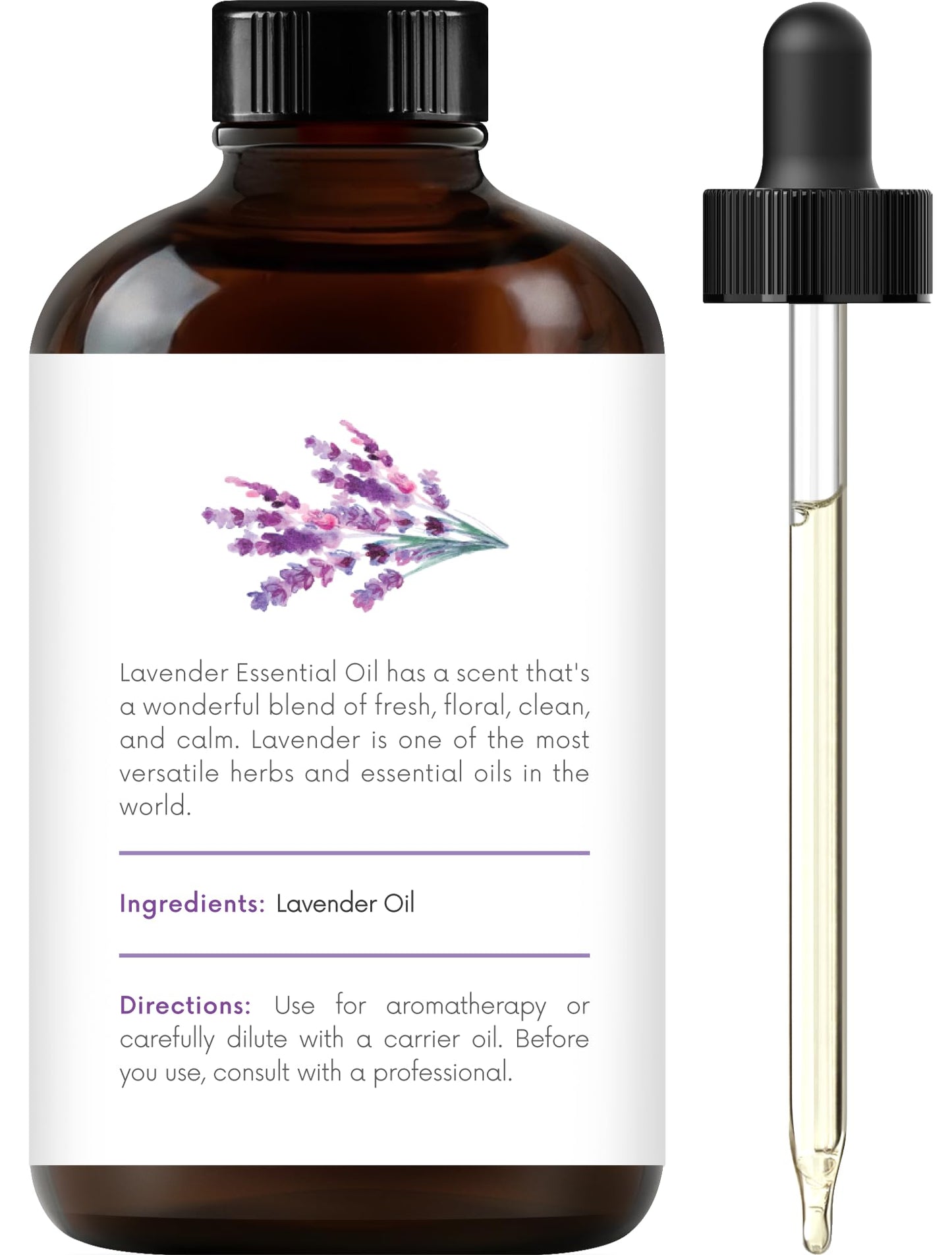 Handcraft Blends Lavender Angustifolia Essential Oil Gift Set – 4 fl oz – Pure & Natural – Gift Box Included