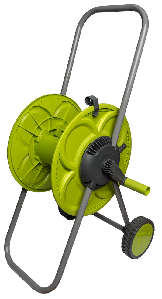 Hose Reel Eco Portable Cart Lime 50m Outdoor Watering Kit Outdoor Hose Accessory
