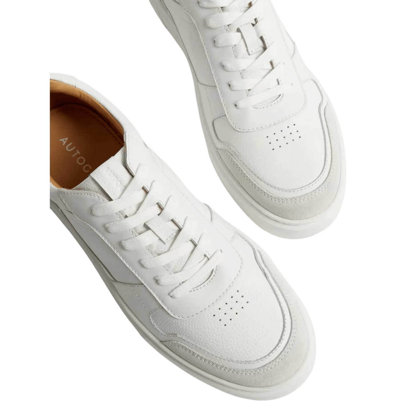 Leather Lace Up Performance Trainers with Freshfeet™