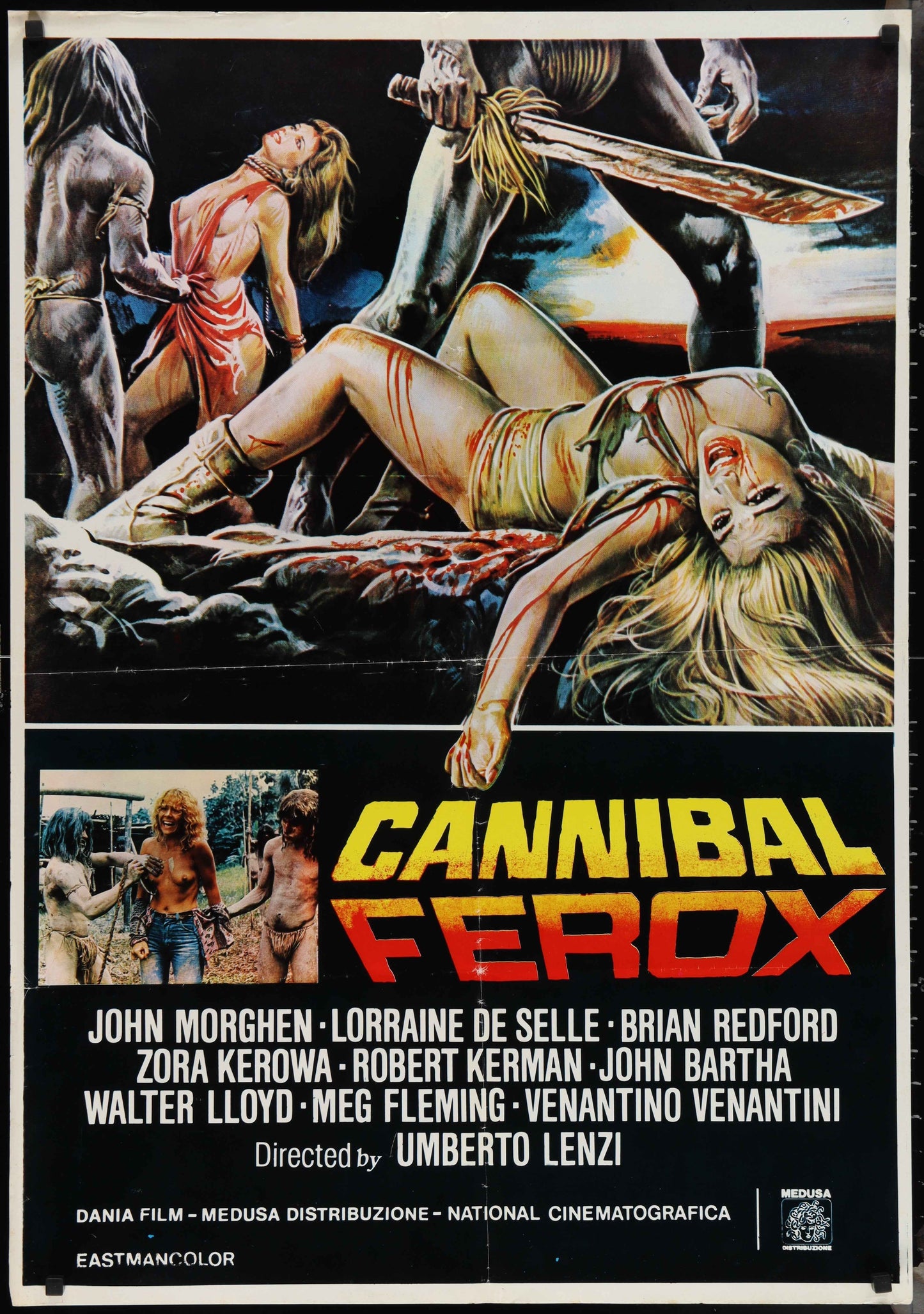 Cannibal Ferox (1981) Original Lebanese Movie Poster