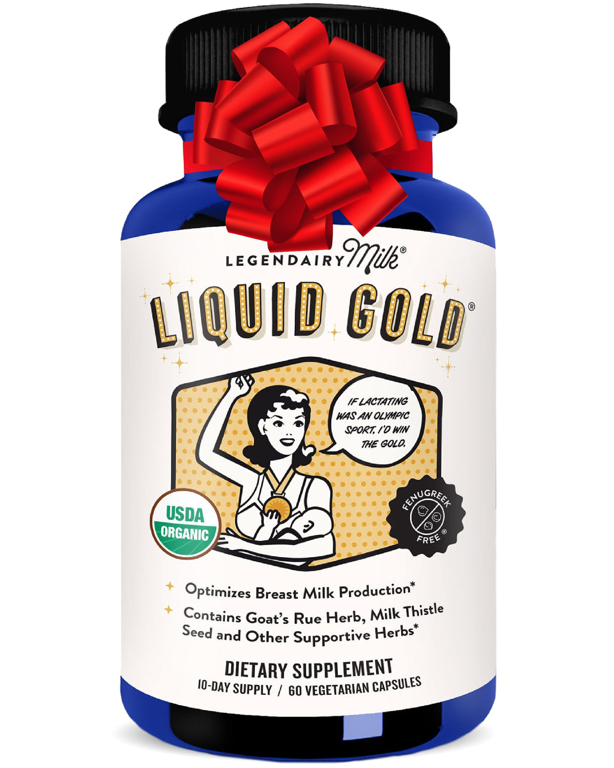Legendairy Milk Liquid Gold Lactation Support – Organic Goats Rue & Herbs | 60 Count