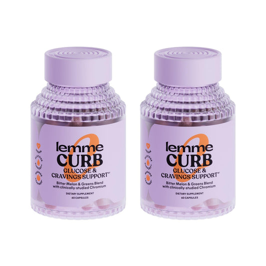Lemme Curb | Cravings Control, Carb Metabolism Support & Weight Management (60 Count Pack of 2) – Chromium Picolinate, Bitter Melon, Cinnamon & Greens