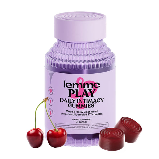 Lemme Play Intimacy Gummies – S7 Nitric Oxide, Maca & Goat Weed (Cherry, 60 ct)